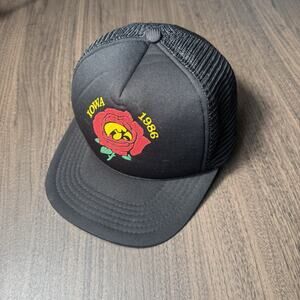 Vintage Iowa Hawkeye Football Hat Rose Bowl 1986